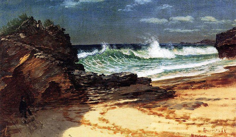 Albert Bierstadt Beach at Nassau China oil painting art
